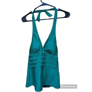 Unbranded Emerald Green Tankini Swim Top Sz Small